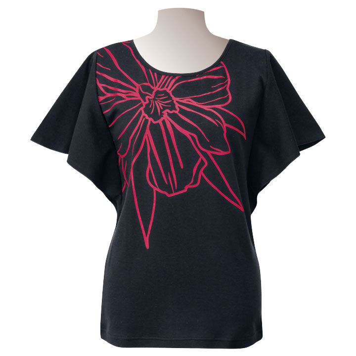 即納☆ ビッグカトレア フレアスリーブ Tシャツ [3779-TK3581