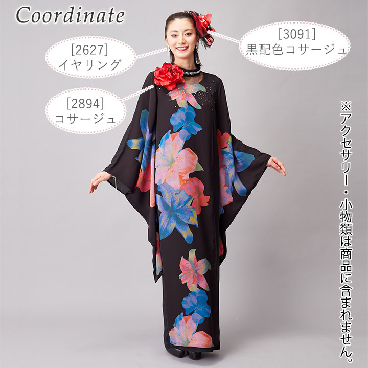 即納☆ リリープリントドレス [OP241-1-3823] レディース ドレス 衣装