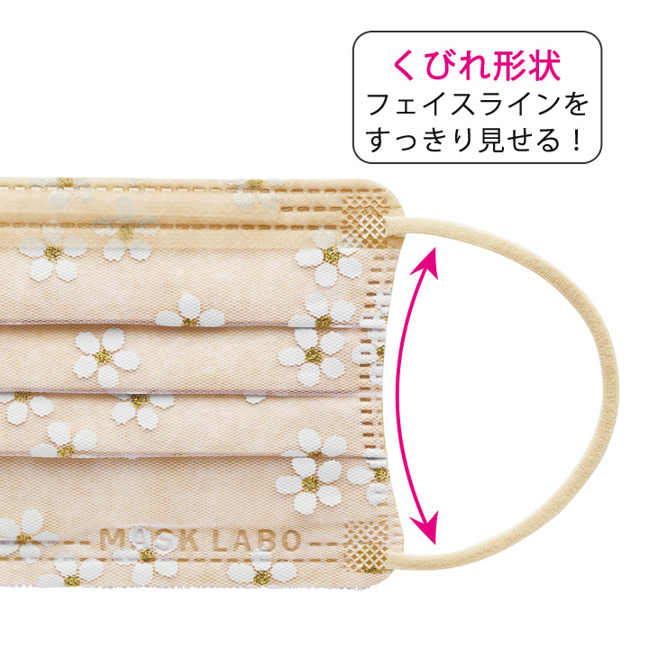 フラワーベールマスク 60枚 Z1772 かわいい 花柄 チュール アッシュ