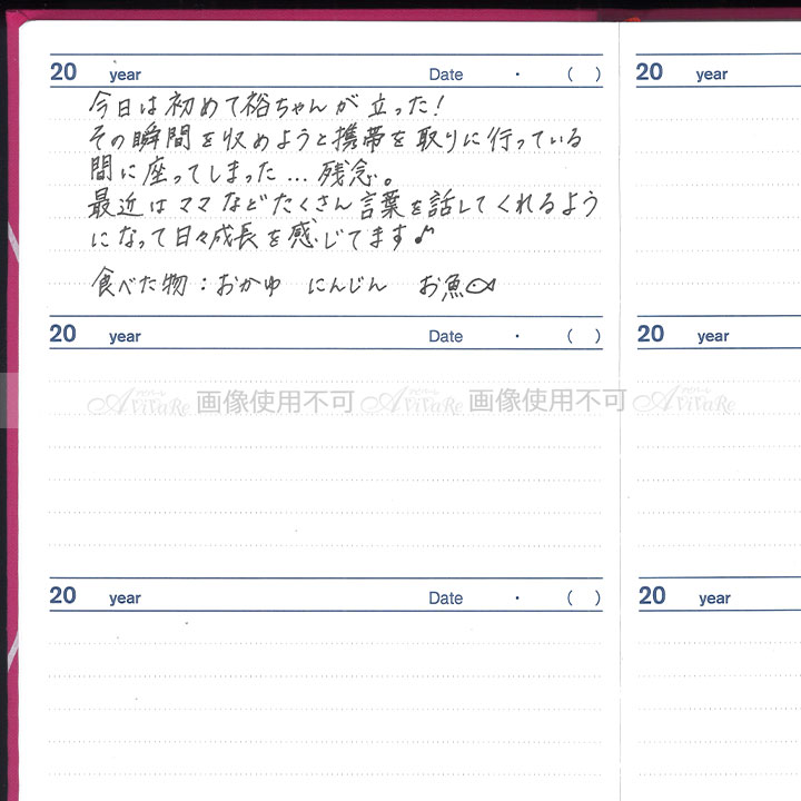 送料無料 3年日記 Z1820 趣味 実用 習慣 脳トレ 日記 手帳 毎日 お洒落 上品 シンプル 赤 青 ネイビー レッド ブラウン 日記帳 プレゼント ギフト アビバーレ｜avivare｜17