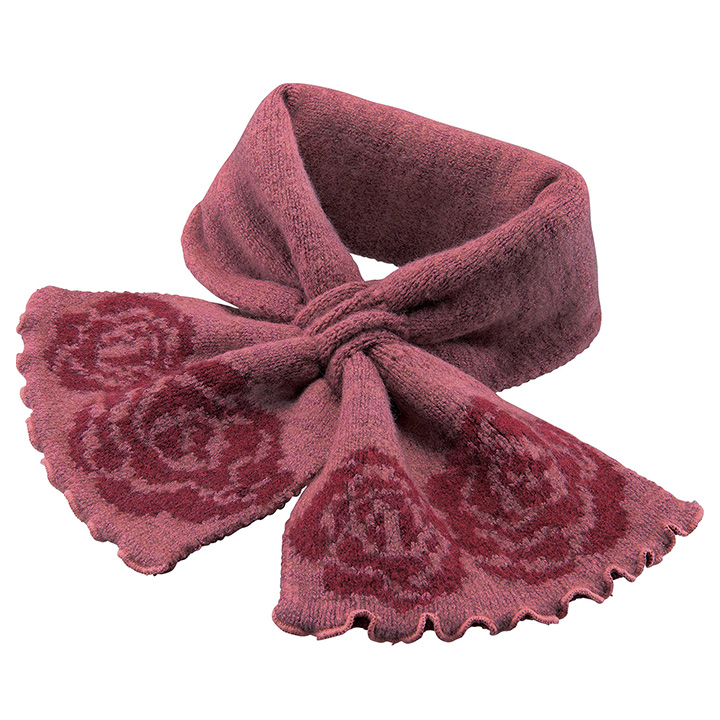 通すだけ 華やか ふんわり ニットマフラー Z1826 マフラー レディース