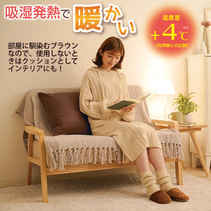 HOTαリバーシブルあったか寝袋クッション Z1982 3way シュラフ