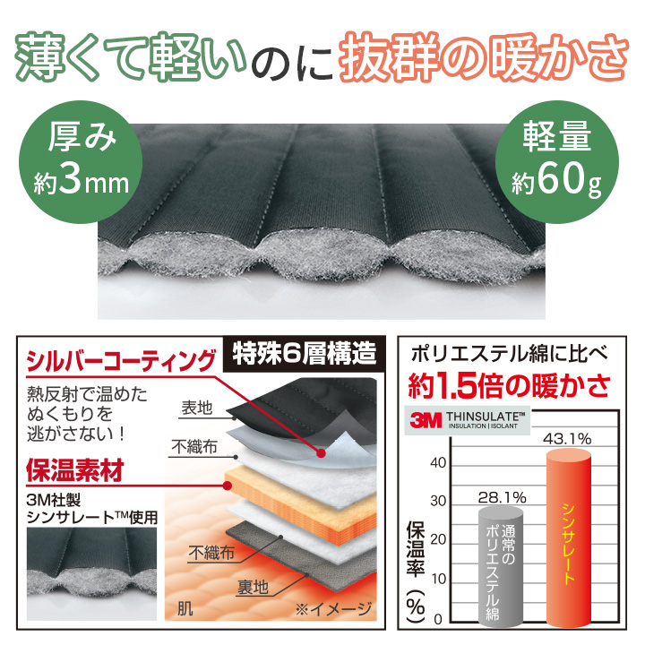 巻くだけ速暖ホットラップマフラー Z3022 差し込み マフラー 男女兼用