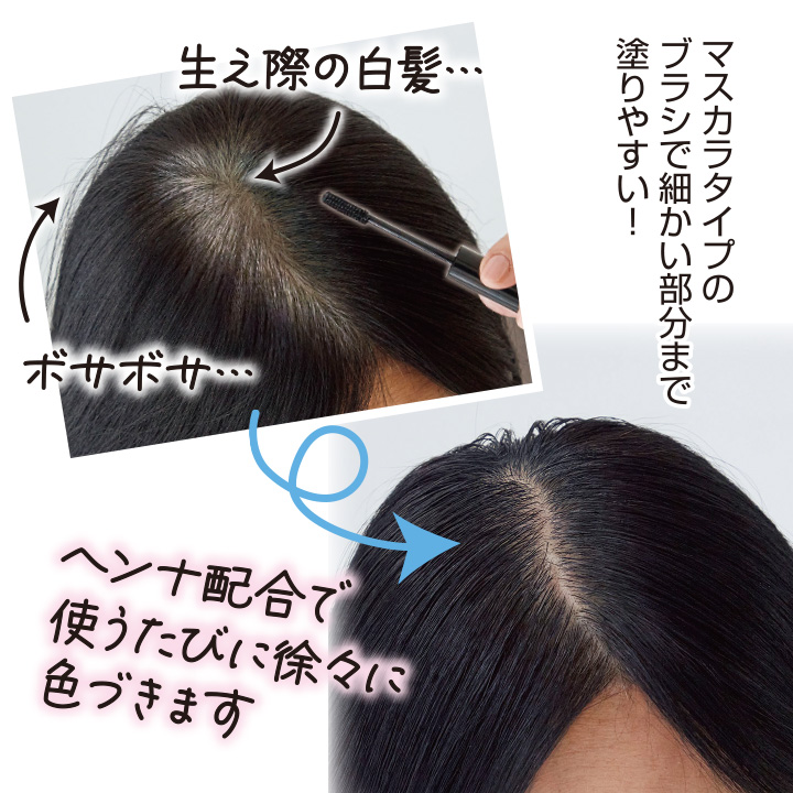 ポイントケアカラースティック Z3055 白髪 アホ毛 プリン髪 生え際