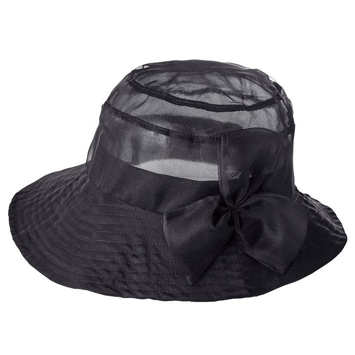 シルクオーガンジーUV帽子 [Z3094] レディース UVカット 紫外線対策 ハット 日除け つば...