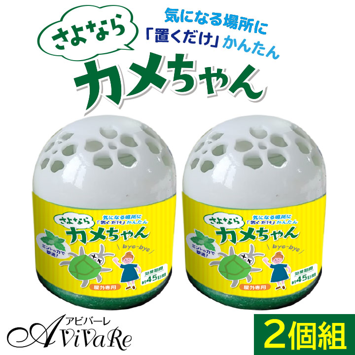 さよならカメちゃん 置きタイプ 2個組 [Z3140] かめむし