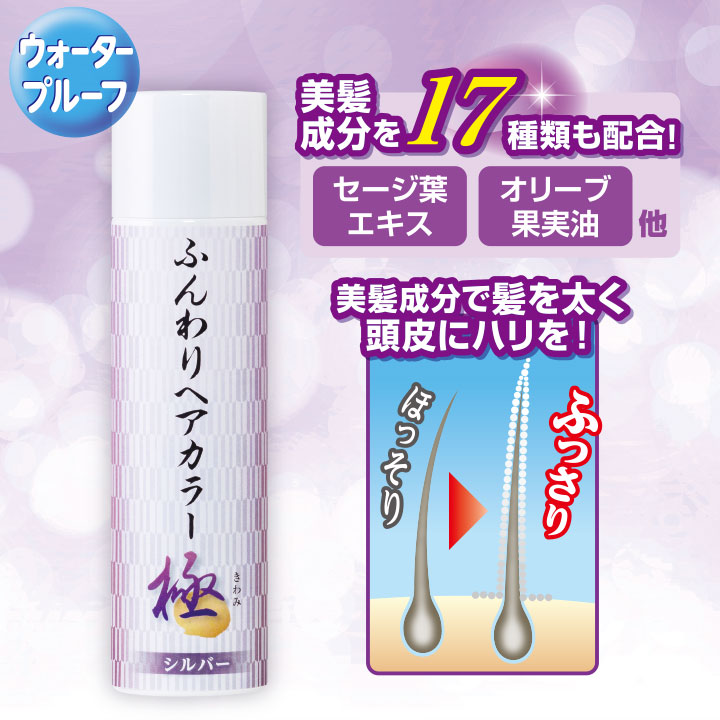ふんわりヘアカラー シルバー 極 [Z3291] グレーヘア グレイヘア