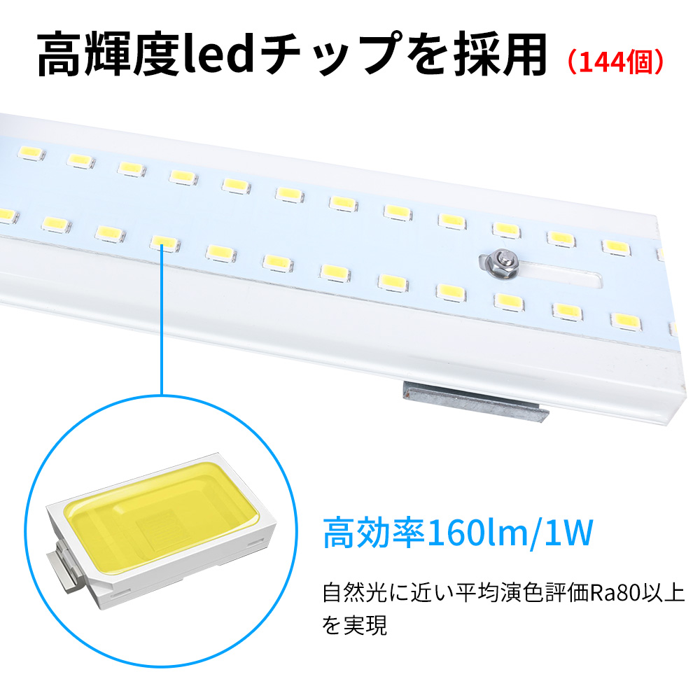 逆富士型 LEDベースライト 20W形 2灯相当 25W 4000lm 直管LED蛍光灯