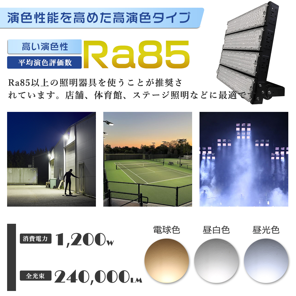 1200w Led投光器 屋外 防水 200v 特売10台 LED投光器 最強 投光器 