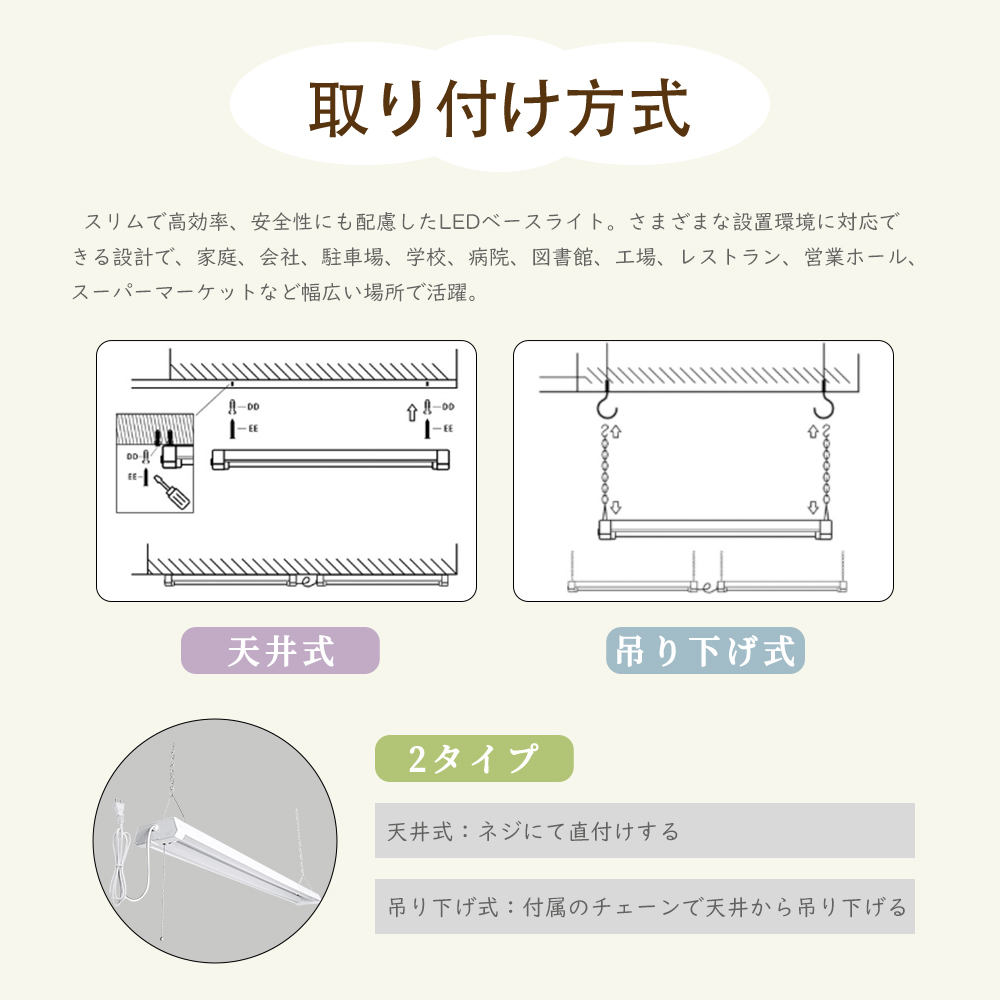 ひも付きLEDライト 引き紐照明 シーリングライト 照明器具 おしゃれ 4