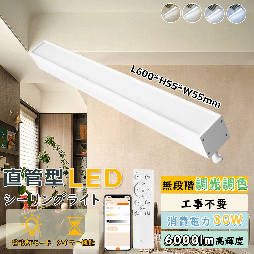 ダクトレール用照明 LEDベースライト トラフ型 40W形 ナイトライト
