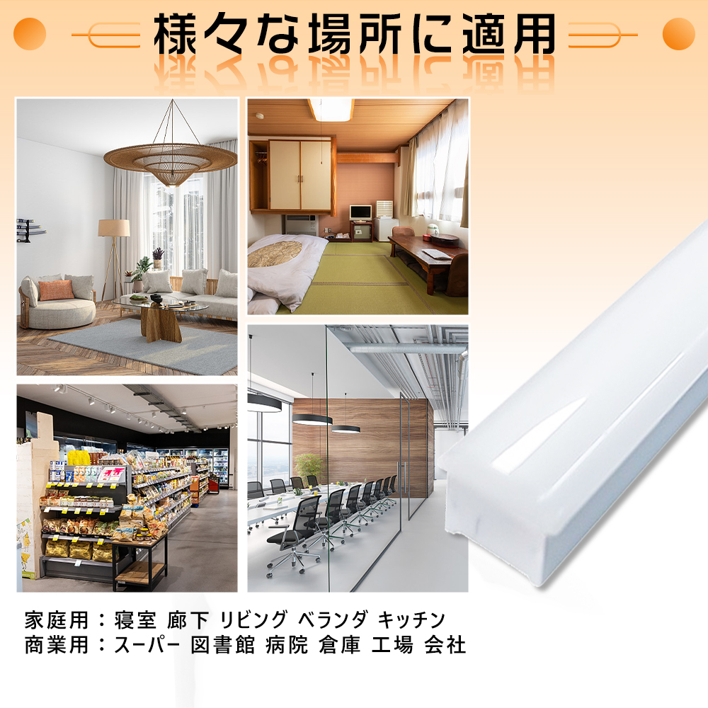 30個セット 5段階調色 LEDベースライト 逆富士 40型2灯式 led蛍光灯 40w形2灯 器具一体型 LEDライト 逆富士LEDランプ LED蛍光灯器具 LED照明器具 一体形 70mm幅の画像