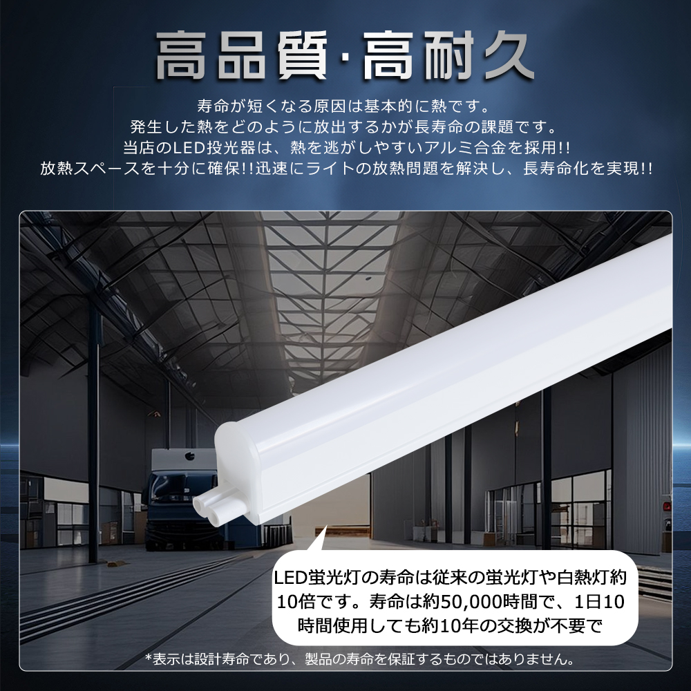 ON/OFFスイッチ付】LED蛍光灯 20w形 直管 昼光色 昼白色 スイッチ付