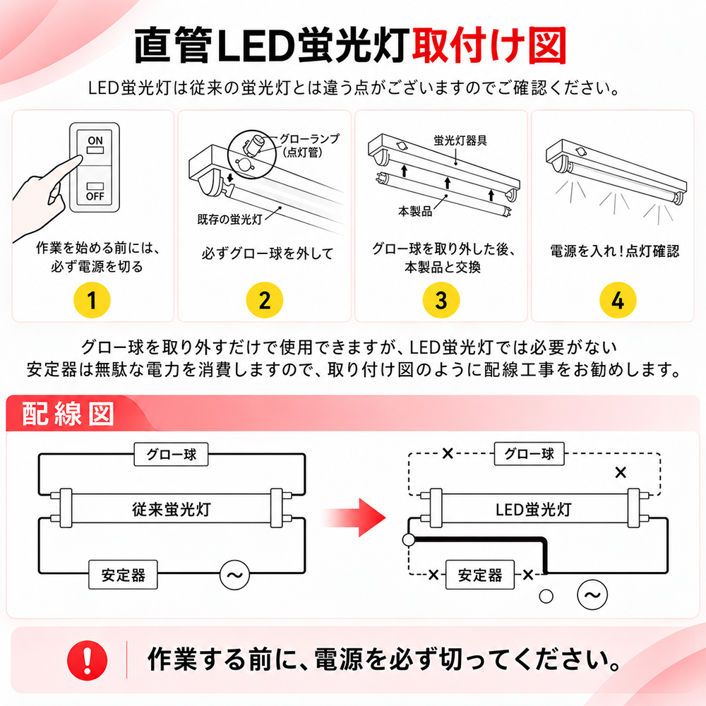 LED蛍光灯 20w形 直管 15W 3000lm 直管ランプ G13口金 調光調色 スマホ