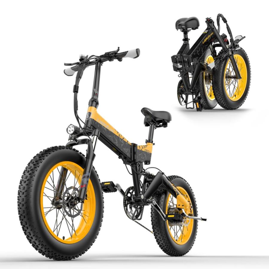 豪華 電動バイク ペダル付き X20 原付 免許で 公道可 電動自転車 自転車 の3WAY 折りたたみ できる フル電動 マウンテンバイク 防水ライト 付き ミラー付き