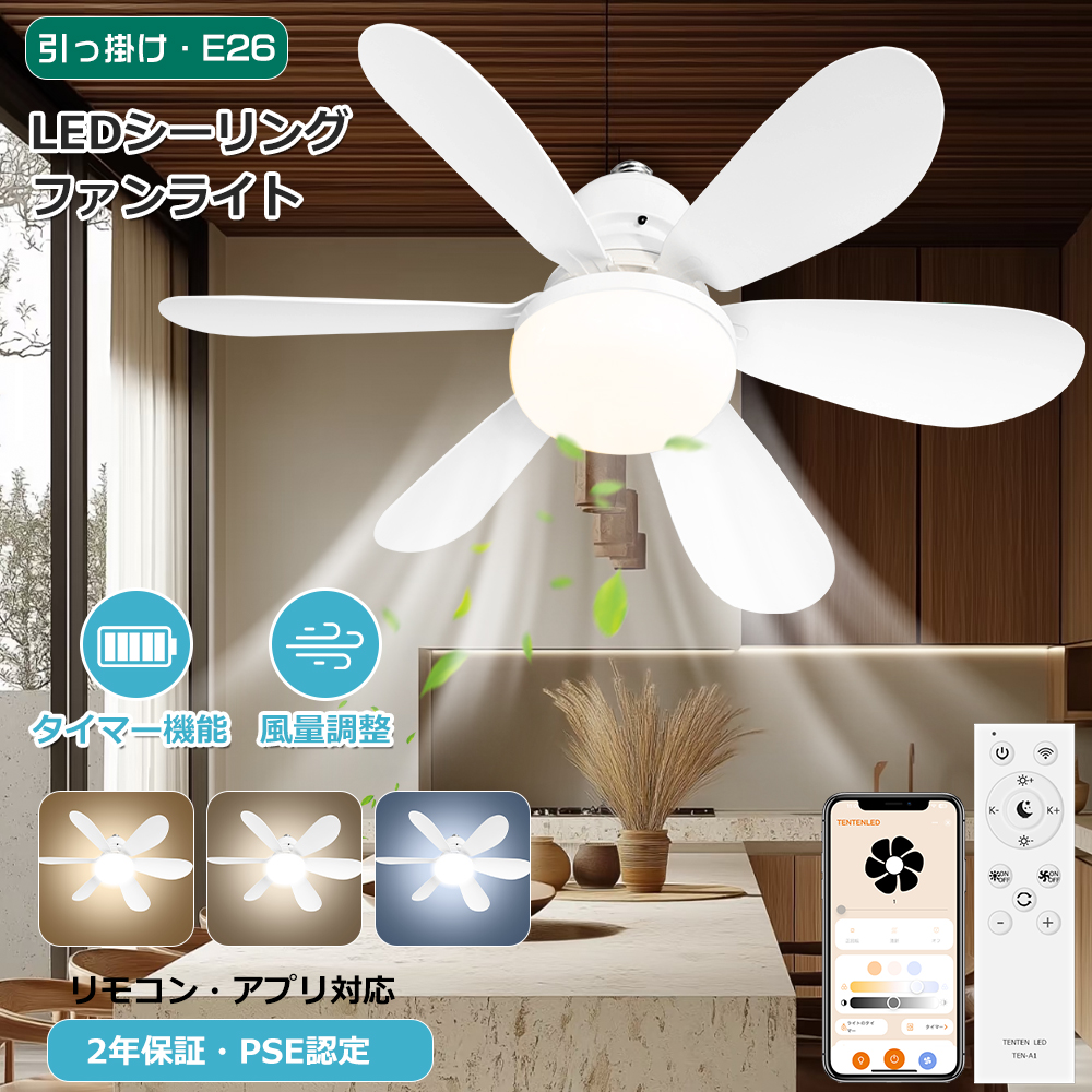 大光電機　シーリングファン リモコン付き 大光電機 シーリングファン [リモコン付き/8畳/電球色] ASL-612 1台