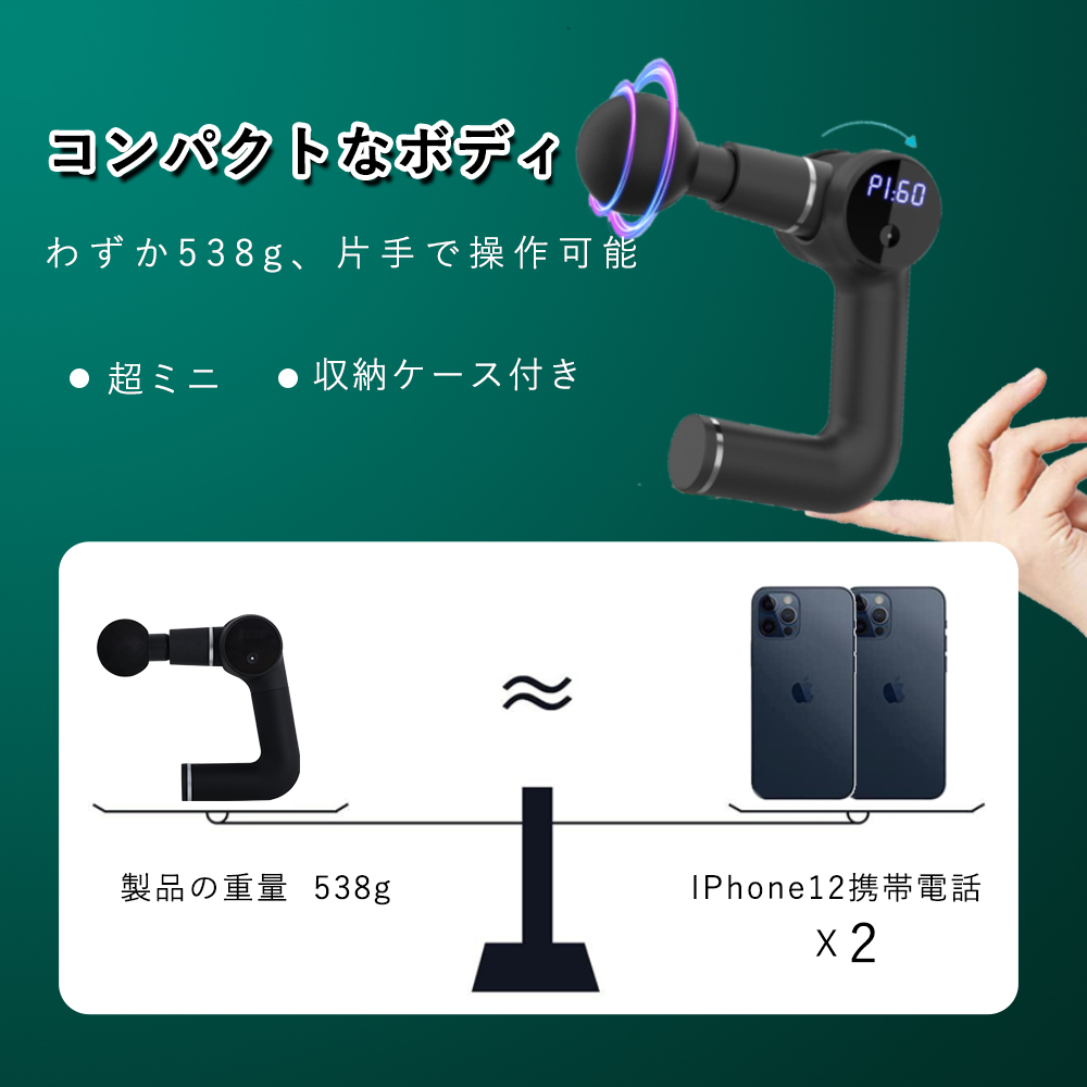 筋膜リリース 電動 ボディケア ボディケアガン ミニ MINI 静音 筋膜