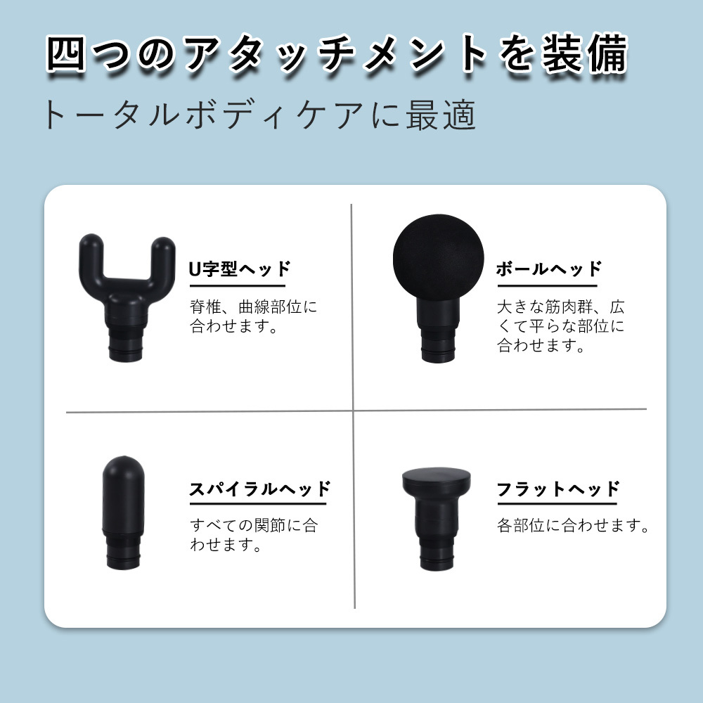 マッサージガン 筋膜リリース 電動マッサージ器 電動 ミニ 軽量