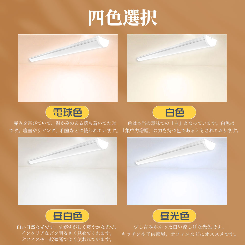 LEDベースライト 直管LED蛍光灯用照明器具 40w形1灯用 一体型LEDベース