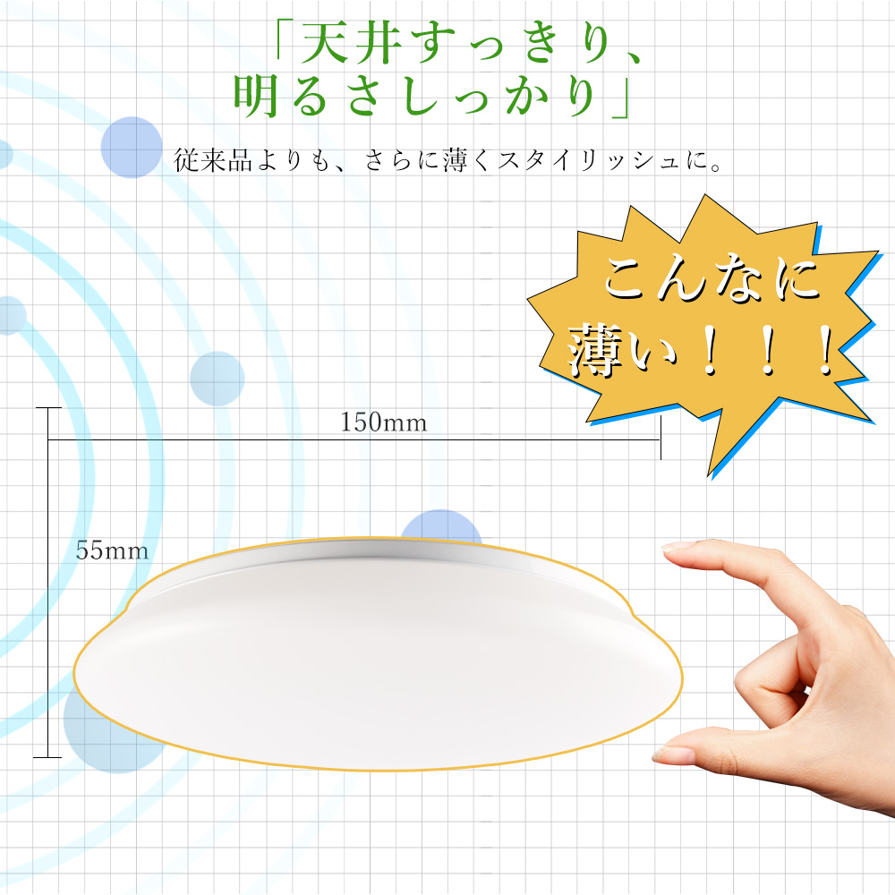 LEDシーリングライト 6畳 4畳 4.5畳 シーリングライト 10w 2000lm おしゃれ 小型 薄型 北欧 間接照明 照明器具 天井照明 ...