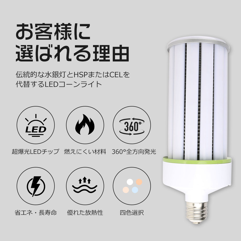 【特売50本セット】コーンライト E39 ledコーンライト トウモロコシ型 100Ｗ コーン型LED電球 1000W 水銀灯相当 20000lm LED水銀灯 水銀灯交換用 水銀灯hf1000x_5