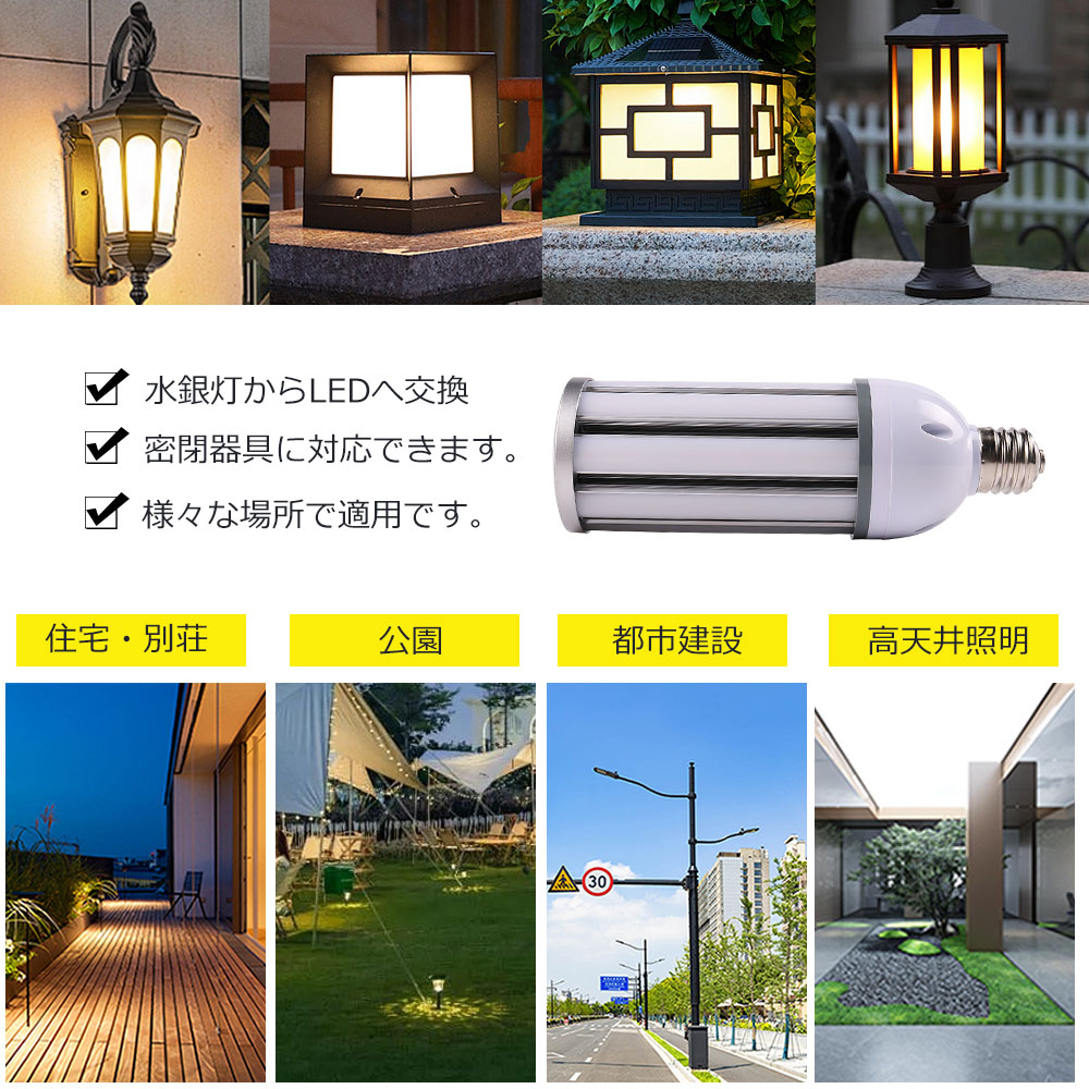 LEDコーンライト コーンライト LED電球 水銀灯交換用 IP64 防滴・防水