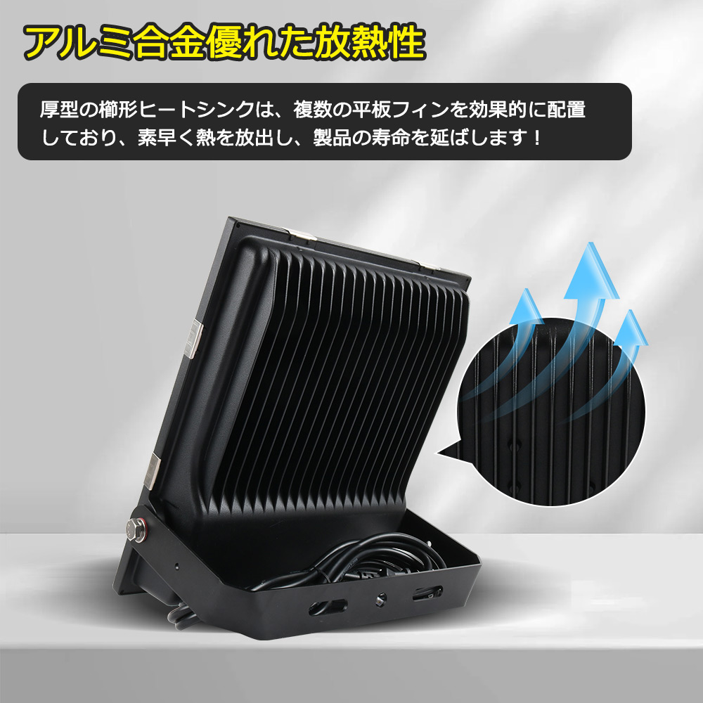 スポットライト LED 80w LED投光器 フラッドライト 薄型 スタンド