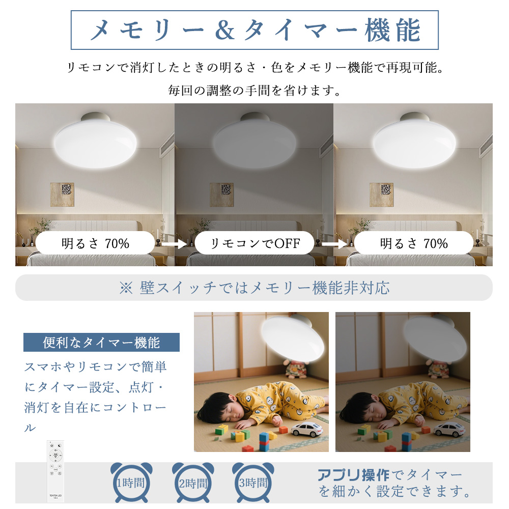 ledシーリングライト 6畳 rgb 調光調色 北欧 20w 常夜灯 天井照明