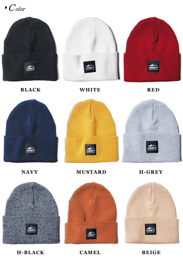 ニットキャップ CAMP7 キャンプセブン ニット帽 CAP-9502 KNIT CAP