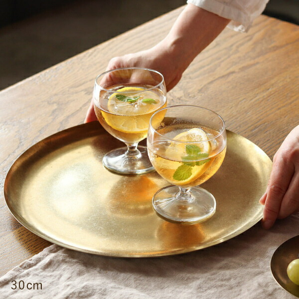 ステンレス ラウンドプレート 4サイズ in bloom インブルーム ゴールド