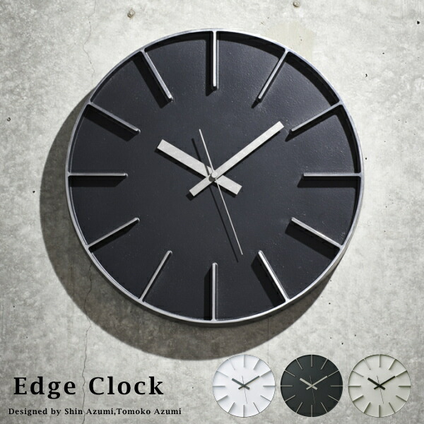 Lemnos タカタレムノス 壁掛け時計 Edge Clock /AZ-0115 エッジ クロック Lサイズ Edge Clock AZ-0115 Lemnos タカタレムノス