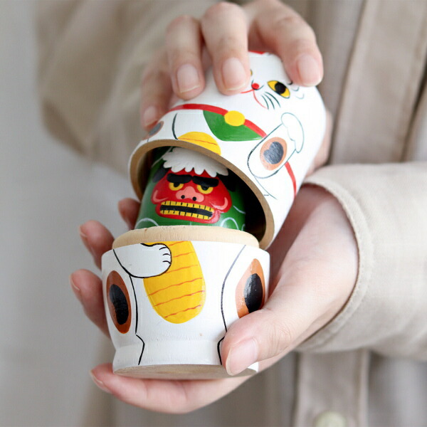 マトリョーシカ お正月 NEIN MARKE ナインマーケ だるま 招き猫 犬張子