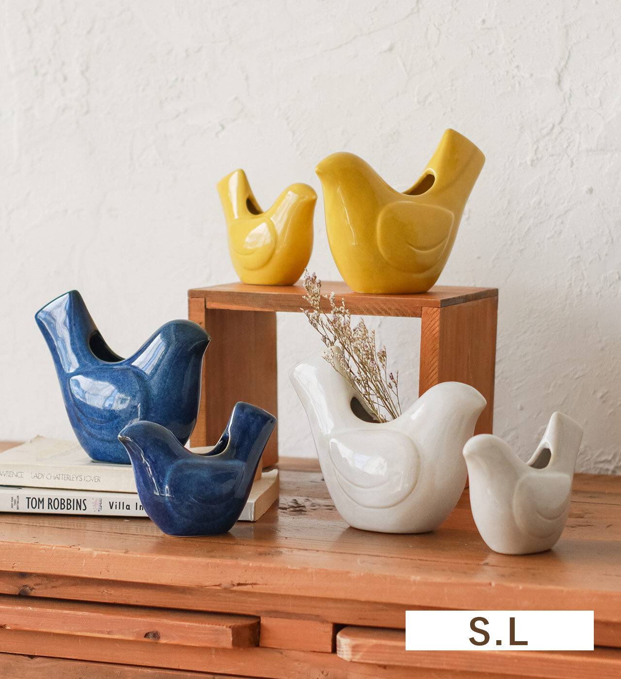 バードフラワーベース Sceneryvase フラワーベース 陶器 花瓶 花びん