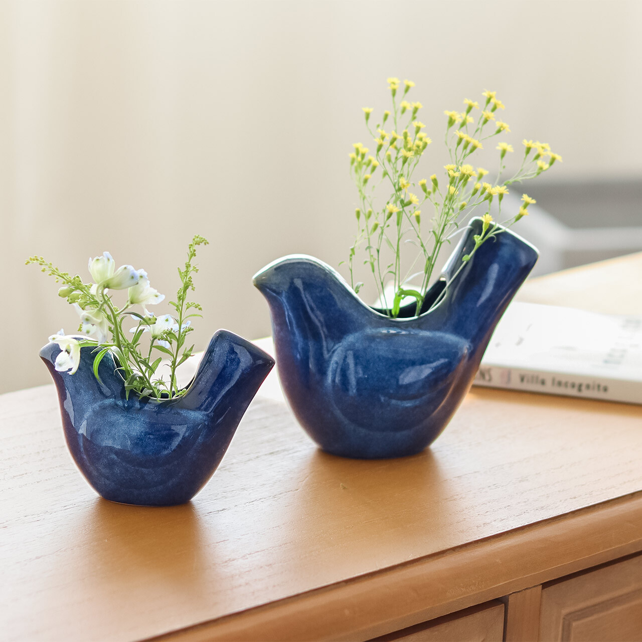 バードフラワーベース Sceneryvase フラワーベース 陶器 花瓶 花びん