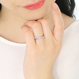 商品画像4 Pt900 0.30ct クロス ダイヤモンド リング