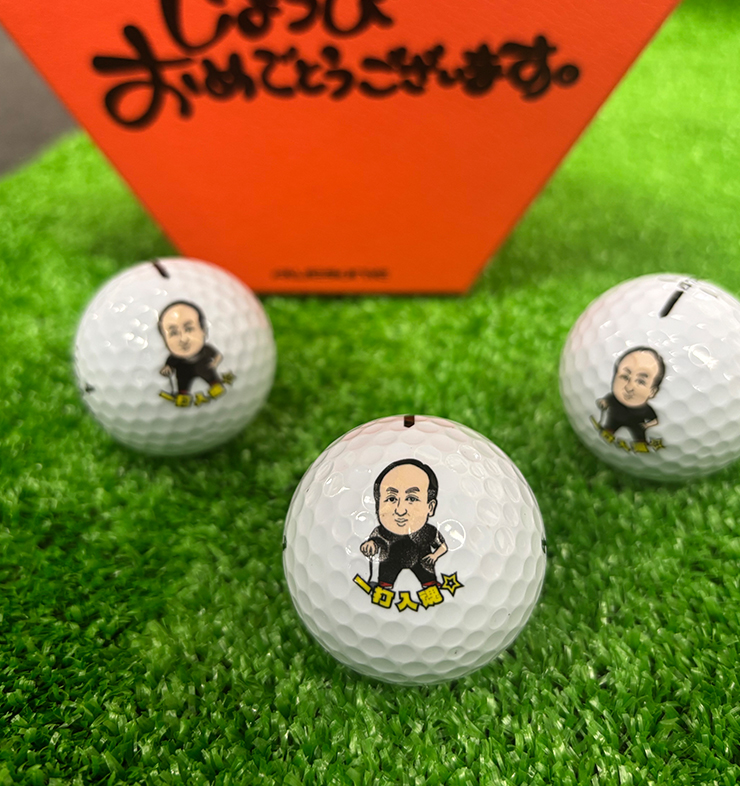 SRIXON 写真からビックリマン風 似顔絵が出来る！ ゴルフボール（12個