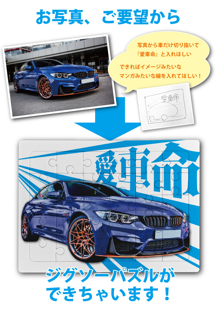 ジグソーパズルBMW 飾り