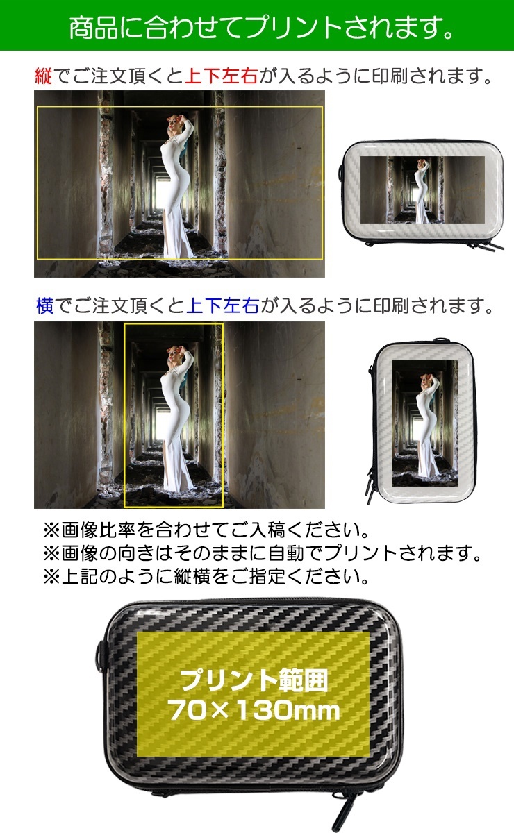 オリジナル写真印刷 フラット ミニハードケース ストラップ ショルダー