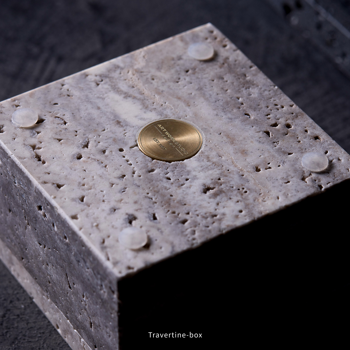 インテリア小物 アートワークスタジオ公式 ARTWORKSTUDIO TK-2109 Travertine box トラバーチンボックス 天然石 雑貨 おしゃれ | ARTWORKSTUDIO | 08
