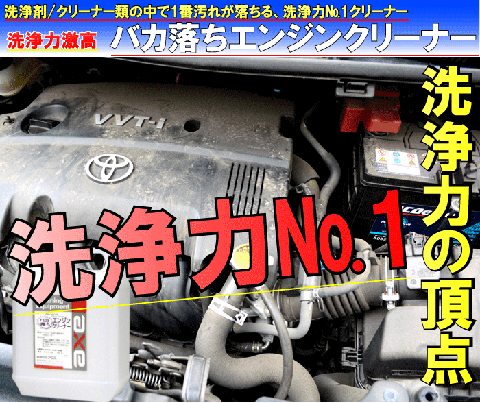 エンジンルーム 洗浄剤 バカ落ちエンジンクリーナー 1L : カー