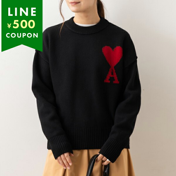 Ami Paris アミパリス　ニット　セーター AMI Alexandre Mattiussi アミパリス ニット セーター ブラック メンズ