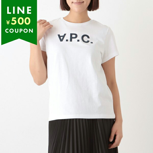 アーペーセー トップス Tシャツ ホワイト レディース APC A.P.C. COBQX F26588 IAK