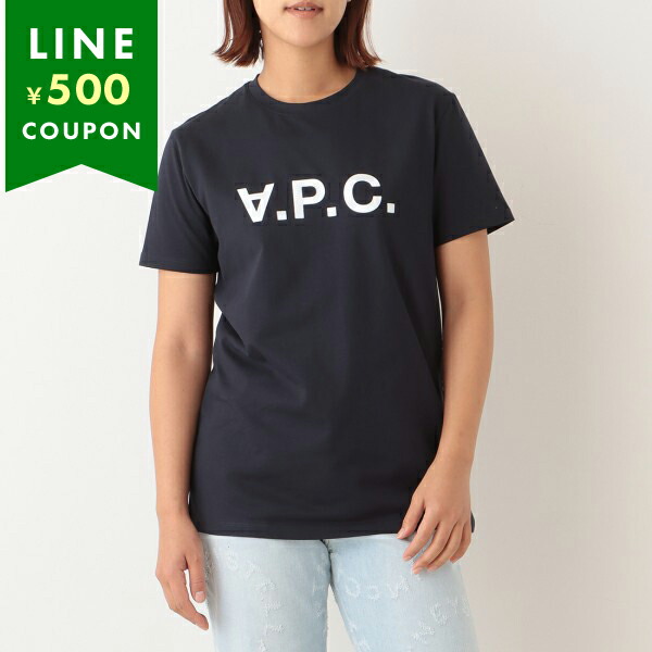 アーペーセー Tシャツ 定番 半袖カットソー トップス ネイビー メンズ レディース APC COBQX H26943 IAK