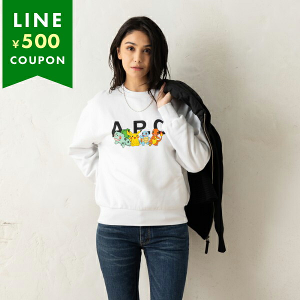 アーペーセー スウェット ポケモン ホワイト レディース APC COGVF F27857 AAB