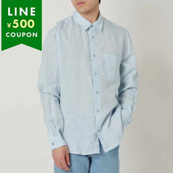 APC シャツ 長袖シャツ トップス ブルー LIAEK H12545 IAB A.P.C. アーペーセー シャツ 長袖シャツ トップス ブルー メンズ