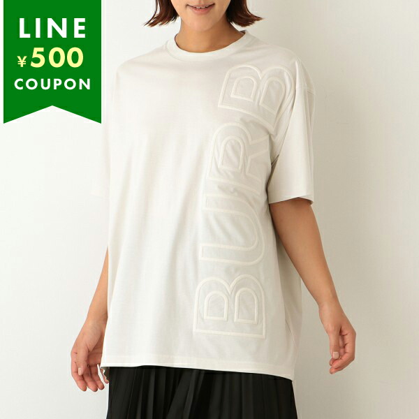バーバリー Tシャツ トップス 半袖カットソー ホワイト メンズ レディース BURBERRY 8050732 A4461