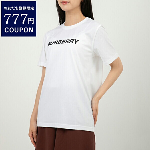 新作揃え Tシャツ バーバリー BURBERRY 半袖カットソー ホワイト トップス トップス