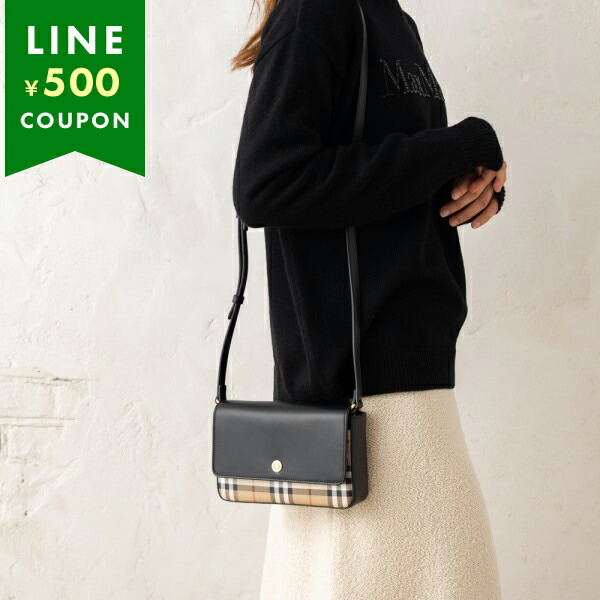 バーバリー ショルダーバッグ ハンプシャー ブラック レディース BURBERRY 8065481 A1189 BURBERRY（バーバリー） ショルダーバッグ ハンプシャー ブラック
