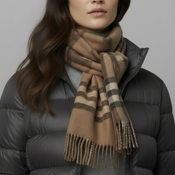 BURBERRY バーバリー カシミヤ100% マフラー ブラウン　チェック 楽天市場】BURBERRY バーバリー マフラー MU DF MED TO GC SCF 8095699