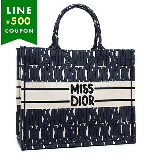CHRISTIAN DIOR トートバッグ ブラック/アイボリー DIOR | Dior Book Tote バッグ ミディアム トワル ドゥ ジュイ